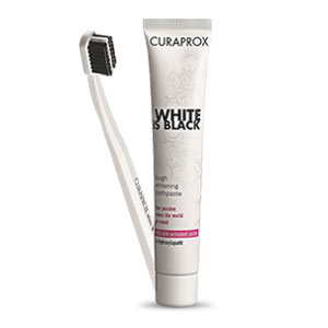 Curaprox White Is Black Toothpaste & Toothbrush Set