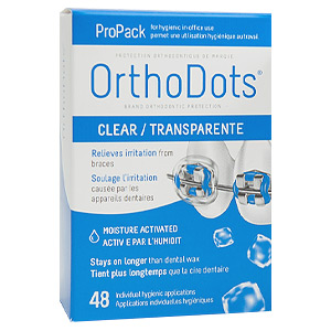 OrthoDots CLEAR Orthodontic Protection - ProPack - 48ct