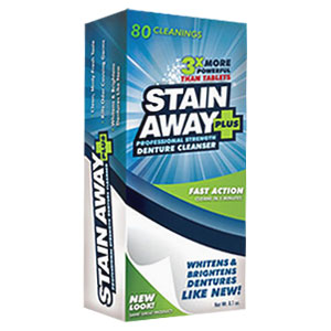 Stain Away Plus Professional Strength Denture Cleanser - 8.1oz